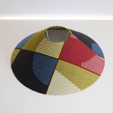 Vintage Ikea floor lamp and printed conical shade