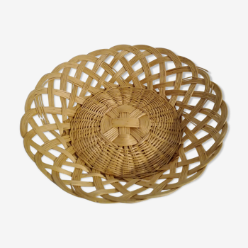 Vintage wicker basket