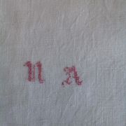 5 cotton dammase monogrammed towels NA