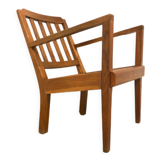 Fauteuil époque reconstruction style rené gabriel 1950s