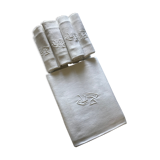 Tablecloth and towels with monogram