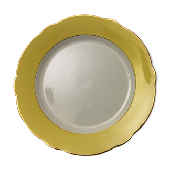 Round serving dish "K&G Lunéville Badonviller" Daffodil model