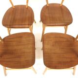 Set of 4 Scandinavian teak chairs, Sweden, 1960