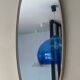 Free-form rearview mirror from the 60s-70s