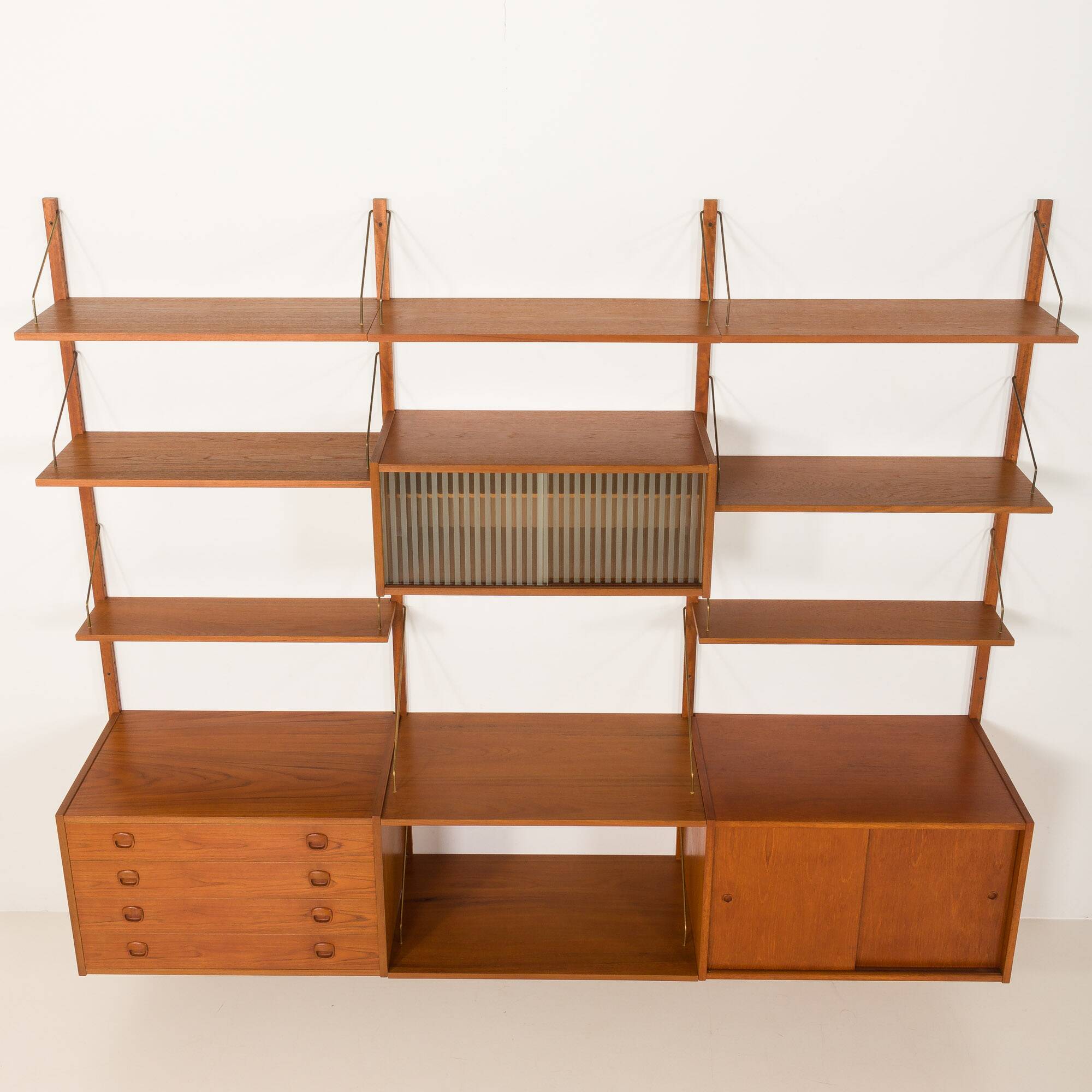 PS System vintage shelving unit by Randers Mobelfabrik, Denmark, 1960s