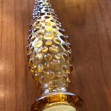 Yellow glass bottle