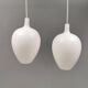 Two rare Pompei pendant lamps by Jo Hammerborg for Fog & Mørup Denmark 1963