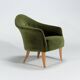 Fauteuil Little Adam par Kerstin Horlin-Holmquist en velours vert, Suède 1950
