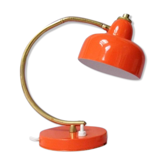 Vintage Orange metal lamp years 70