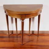 Louis XVI-style half-moon table