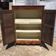 Old rustic farmhouse cabinet in fruit wood