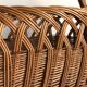 Braided wicker basket