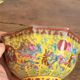 Porcelain Bowls Yellow Family Wancai Chinese Lions Shi Mun Shou Jingdezhen