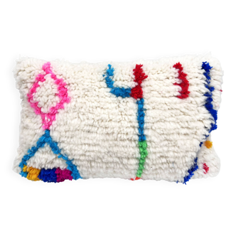 Moroccan Berber cushion cover Azilal with colourful patterns 55x35cm