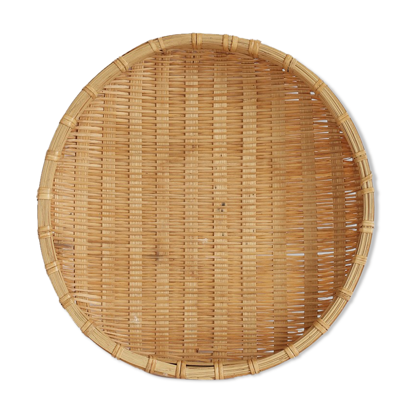Round bamboo top
