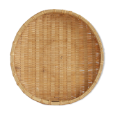 Plateau rond en bambou