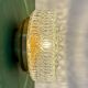 Vintage square glass globe wall/ceiling light (AX3)