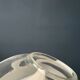 Mid-Century chrome desk lamp with glass shade