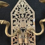 Bougeoirs muraux daté 1745