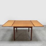 Vintage Danish Square Extendable Teak Dining Table