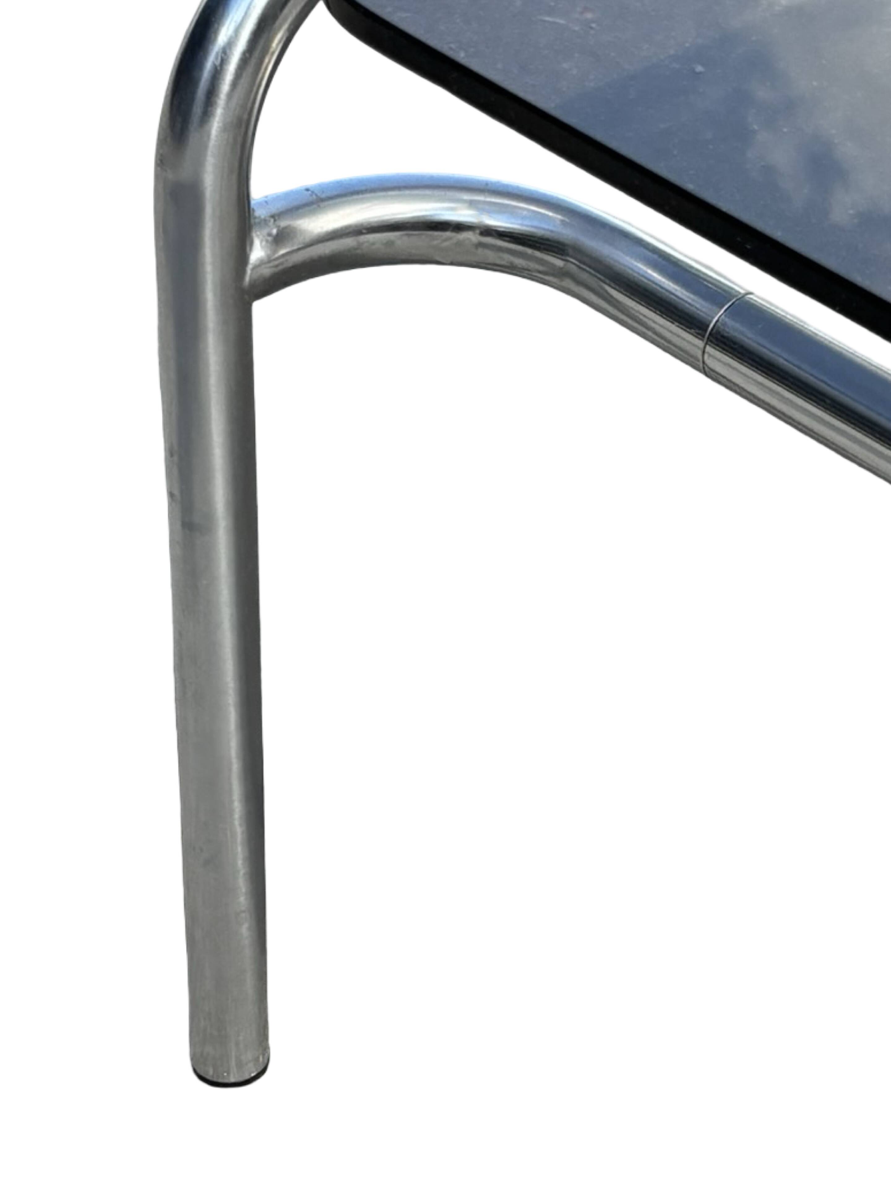 Vintage Coffee Table Walter Antonis TE41 Tubular Chrome ’t Spectrum 1974