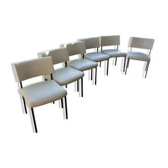 Set of 6 Chairs Scandinavian style 60s