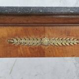 Large Empire period mahogany console table