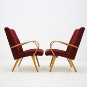 In style of Jindřich Halabala armchairs, 1960s