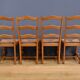 Set of 8 beech chairs – 1980