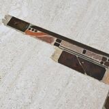 Paul Kingma artwork coffee table in travertine, The Netherlands, 1980