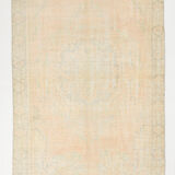 5x9 cream & beige oriental vintage rug 157x268cm