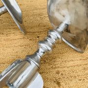 Pair of aluminum stools
