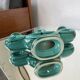 Vallauris green ceramic candle holder