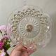 Vintage molded glass lampshade pendant light - tableware collection -