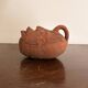 Ancient Anthropomorphic Oil Lamp Sculpture Terracotta Peru Pre-Columbian