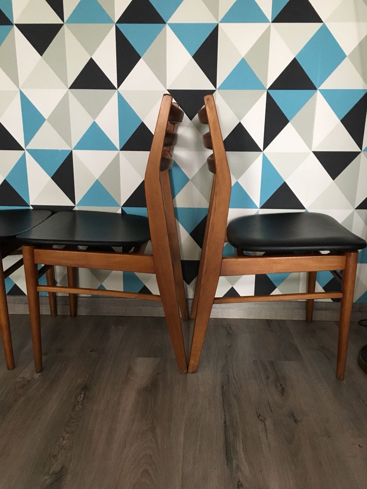 Set de 4 chaises scandinave vintage 1960