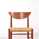 Ensemble de 4 chaises de salle à manger "316" par Hvidt & Molgaard-Nielsen en teck