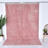 6x9 Soft Pink Handmade Wool Vintage Rug 197x287Cm SK 241959