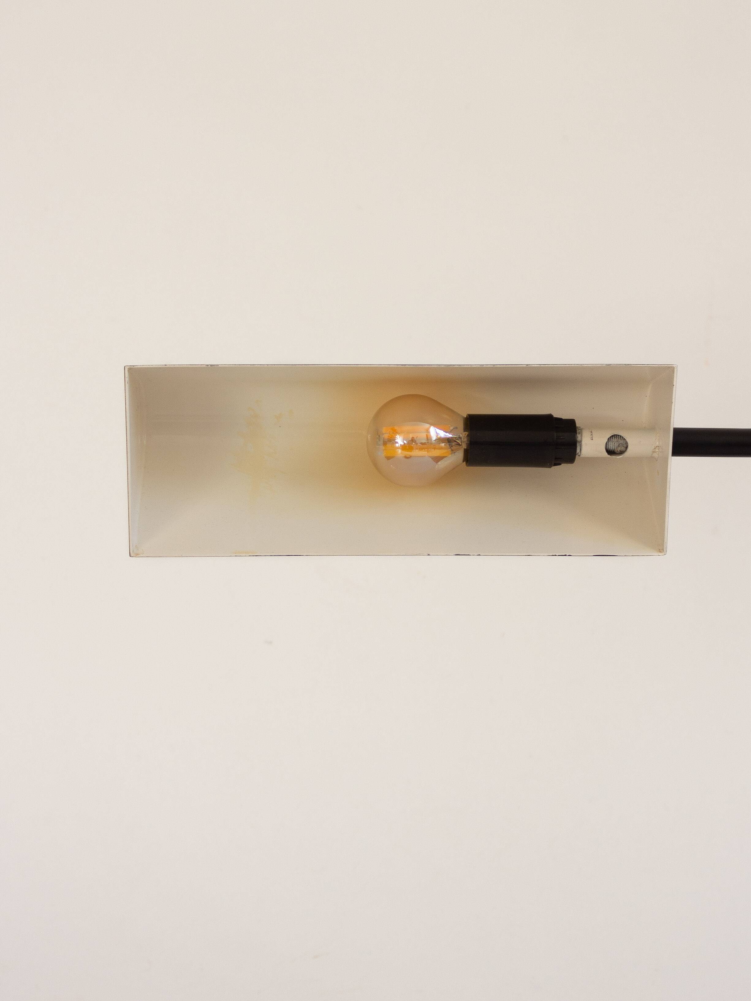 Desk lamp, reading light in black metal, Amilux, 1960s