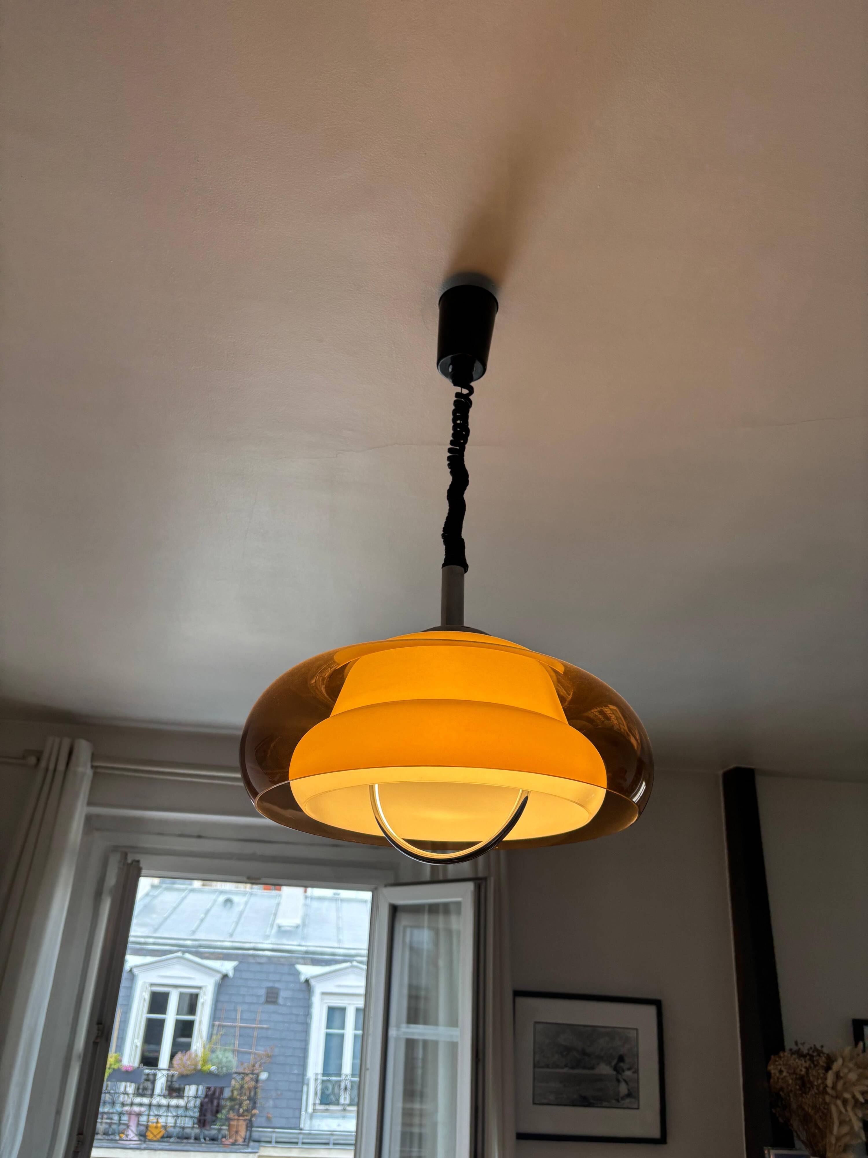 Mid-Century Space Age Herda Pendant Lamp, 1970s