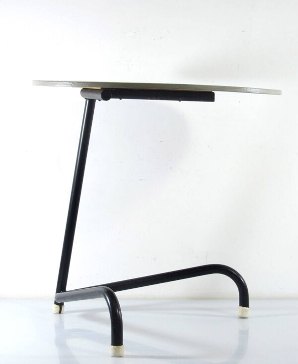 Table d'appoint ronde Pilastro des années 1950, rare.