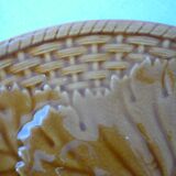 Cheese platter of Gien, vine leaves, 1960