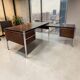 XL vintage executive desk / EFAC corner desk