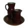 Set plate and pitchers in sandstone enamelled Boult