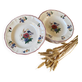 Set of 6 Sarreguemines Agreste plates