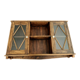 Patinated wall cabinet 2 doors