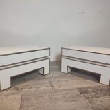 Set of 2 bedside tables by Alain Delon for Maison Jansen, 1975