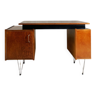 Desk With Hairpin Legs By Tijsseling For Tijsseling Nijkkerk, 1950