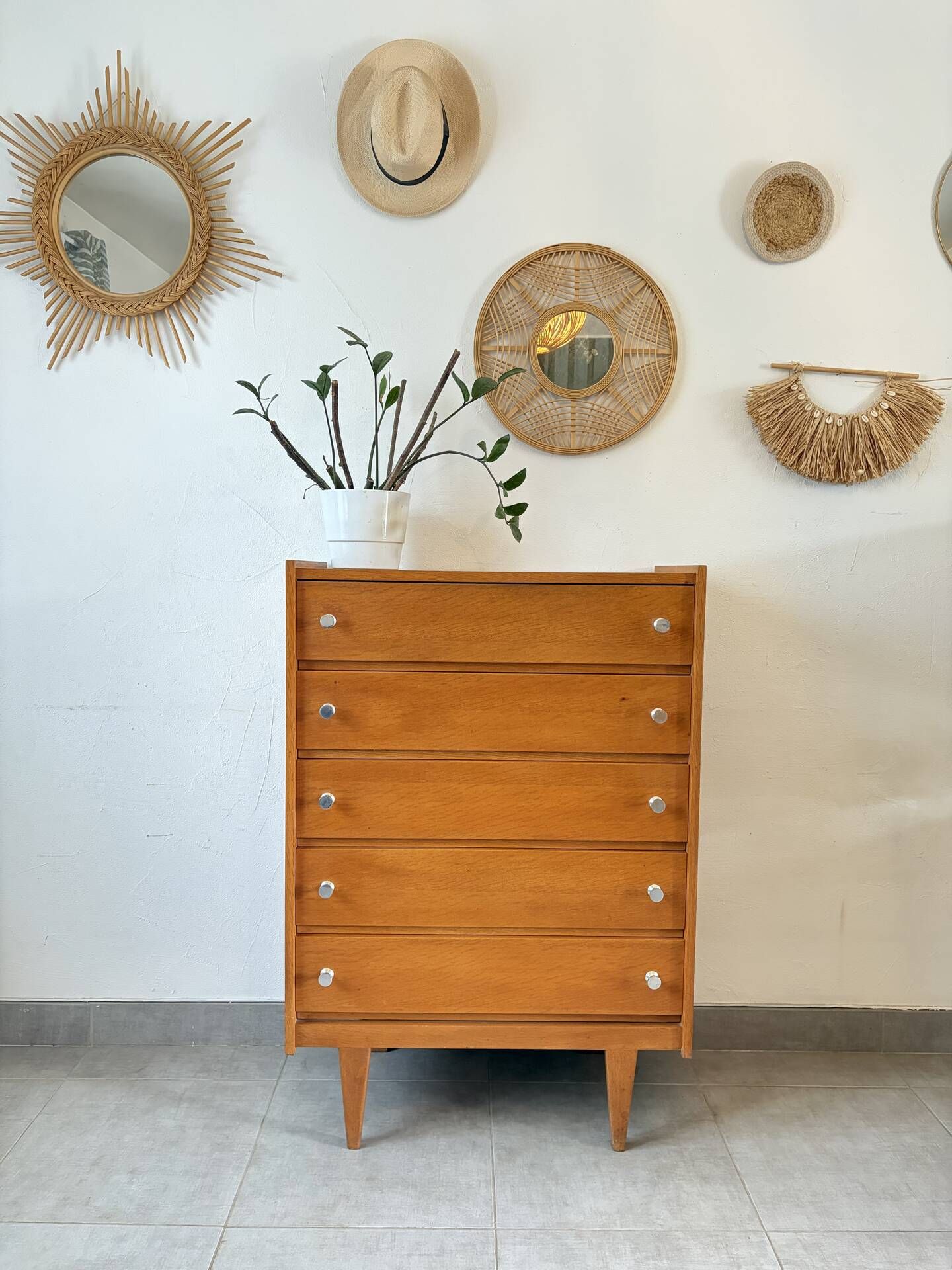 Scandinavian vintage chest of drawers / dresser