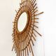 Miroir soleil ortf rotin